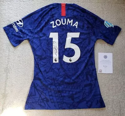 Kurt Zouma 19/20 Chelsea Signed Heads Up Match Worn Shirt Vs. Manchester United • $999.99