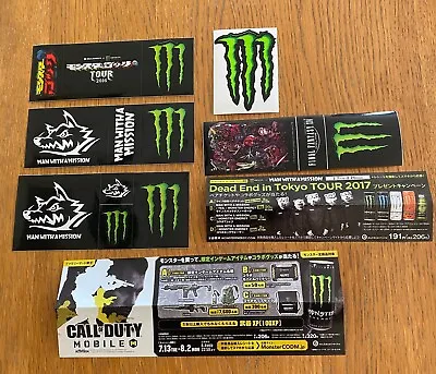 Japan MONSTER Energy Drink Sticker X 7 MAN WITH A MISSION CALL Of DUTY Mission • $9.99