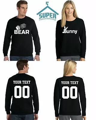 BEAR BUNNY Couple Matching CREWNECK Valentines Day Couple Love TOGETHER SINCE  • $59.99