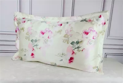 Mulberry Silk Pillowcase 25momme Floral Genuine Silk Sleep Pillow Cover Counter • $16.43