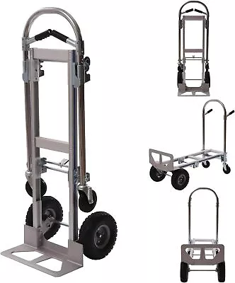 Aluminum Hand Truck W/ Handle Heavy Duty Convertible Folding Dolly Cart 770 Lbs • $129.14