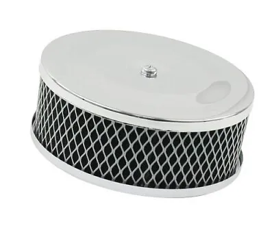 Chrome Air Cleaner 2-3/4 Tall 5-1/2 Round 2  Neck With Foam VW Bug Bus EMPI 9121 • $31.95