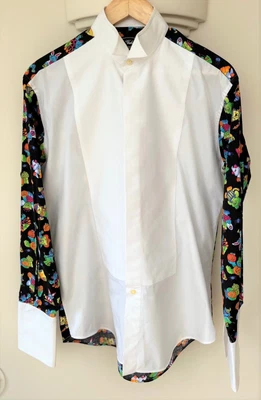 £12.99 • Buy 'La Valiere' Designer Evening Shirt . Fabulous 15.5  Wing Collar Front Pleats.