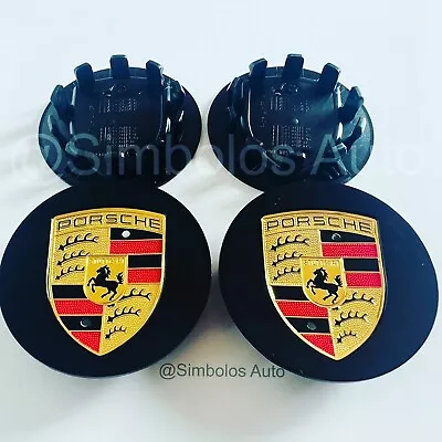 Porsche Wheel Centre Caps Badge Emblem-76mm 3 Inche 4 PCS Wheel Centre Hub Cap • $49.99