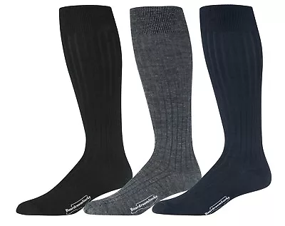 Boardroom Socks Men's Merino Wool Over The Calf Dress Socks - Knit In USA • $50.95