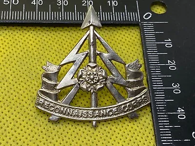 WW1 British Army Intelligence Corps White Metal Cap Badge • $74.23