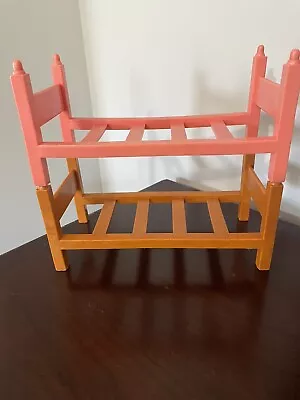 Vintage 50’s/60’s  Beds/ Stackable Bunk Beds. Fits 8.5” Or Smaller Doll. • $4.99