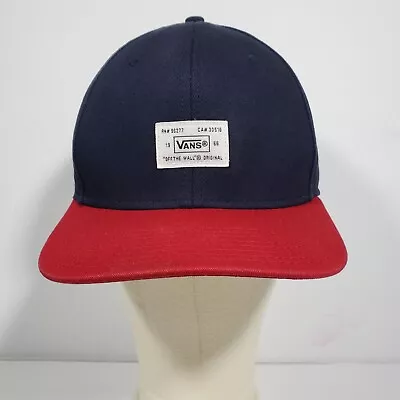 Vans Off The Wall Men's Blocked Mini OTW Logo Snapback Hat Cap - Navy/Red Surfer • $19.98