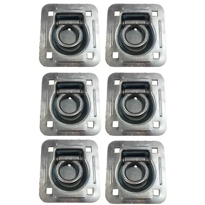 (6) Flush Mount D-Ring - 1.5  Recessed Tie-Down Anchor For Trailers Trucks Cargo • $34.99