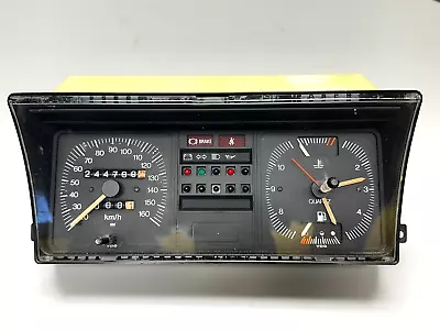 RARE VW Volkswagen MK1 Rabbit Golf Cabriolet EURO KM/H Clock Instrument Cluster • $125