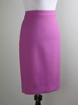 J.CREW $128 Classic Essential No. 2 Pencil Skirt In Double Serge Wool Size 0 • $44.99