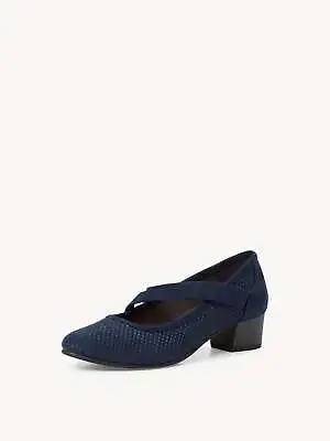 Jana Women's 8-8-24363-20 805 Softline Heel Pumps Shoes Navy Blue • £39