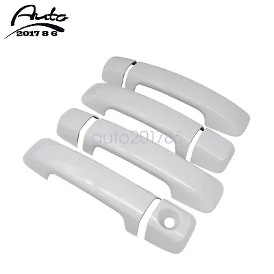 Door Handle COVERS Fits For 2007-2021 Toyota Tundra CrewMax Sequoia 040 WHITE • $48.26