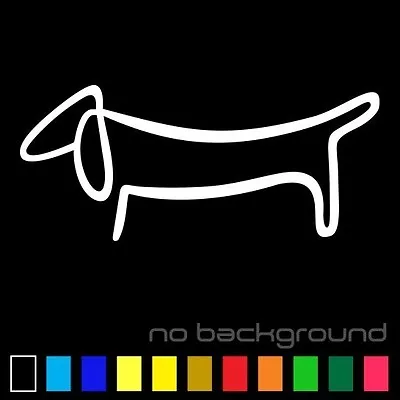 Dachshund Weiner Dog Sticker Vinyl Decal - Hotdog Pet Fun Car Window Wall Decor • $2.25