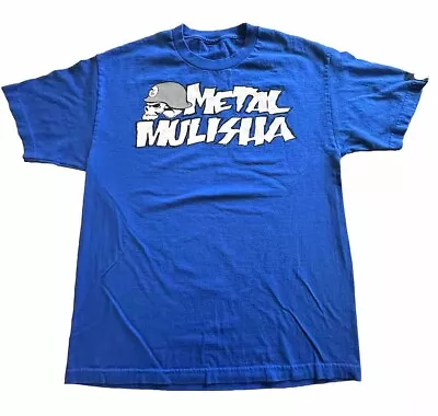 Vintage Rare Metal Mulisha Graphic Print T-Shirt Size Medium Blue • $15