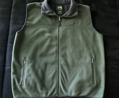 Cabela’s Stillwater Supply Men’s Fleece Vest Large Green Outdoor Gear Zip Up. • $14.95