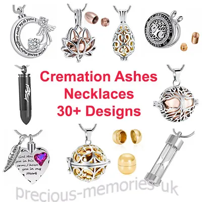 £17.99 • Buy Cremation Ashes Urn Pendant - Keepsake Necklace - Funeral Memorial Jewellery