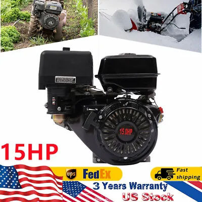 4-Stroke 420cc 15HP OHV Horizontal Shaft Gas Engine Recoil Start Go Kart Motor • $261.25