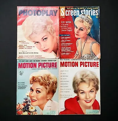 1956-1958 KIM NOVAK Vintage Magazine Lot W/ANTHONY PERKINS JAMES DEAN ELVIS • $9.99