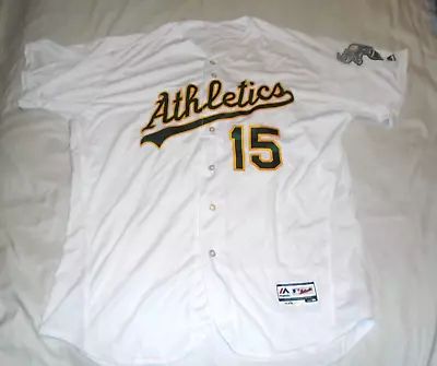 Oakland A’s Athletics MAJESTIC Jersey  Size 56 #15 Hernandez • $54.97