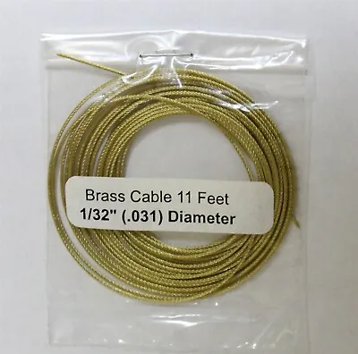 Brass Cable For Vienna Regulator Clocks .031  X 11' • $11.95