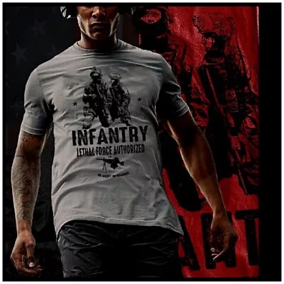 $19.99 • Buy Infantry T-shirt Lethal Force Combat Specialist Infantryman Combat Veteran Tee