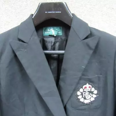 Womens Ralph Lauren 100% Wool Buttoned Blazer Jacket Uk Size 8/10 Nc05100 • £30.72