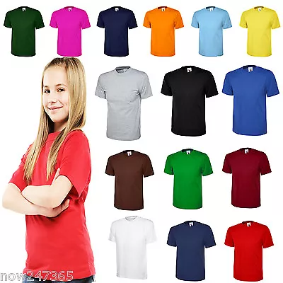 Ladies Loose Fit T-Shirt Size UK 10 To 30 Plus Classic Plain 100% Cotton Unisex • £6.95