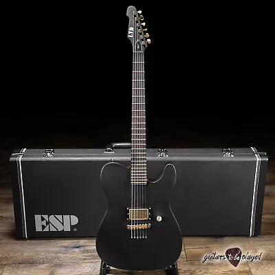 ESP LTD AA-1 Alan Ashby Signature EMG Guitar W/ Case – Black Satin (Demo) • $1199.20