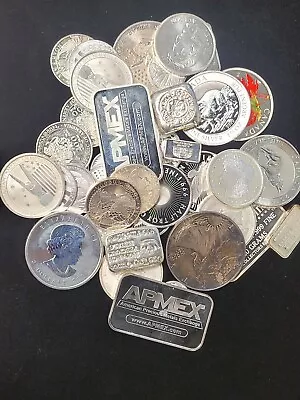 5 Oz Mixed Lot Of Random .999 Fine Silver - Bars | Rounds | Coins • $157.80