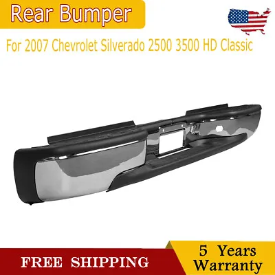 Rear Step Chrome Bumper For Chevy Silverado GMC SIERRA 3500 2500HD 99-07 • $188