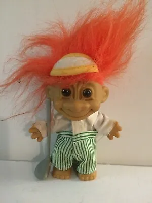 $7.99 • Buy Russ Berrie 5 Inch Troll With Golf Club Ornage Hair