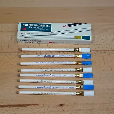 8 Vintage Eraser Stik Grease China Wax Pencils A.W Faber Castell Berol Blaisdell • $33.68