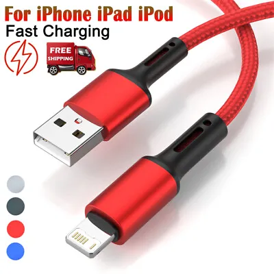 Heavy Duty Fast Charging USB Charger Cable For IPhone 11 12 13 14 Pro 7 8 6 Cord • $6.56