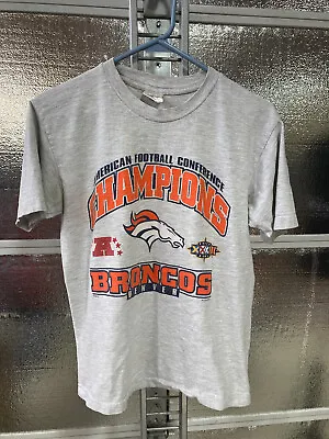 Denver Broncos Shirt - 1998 AFL Champions - Adult M - Super Bowl 32 - Vintage • $15.99