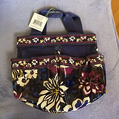 Vera Bradley Floral Shower Caddy African Violet Blue Purple Organizer Flower Bag • $29.99