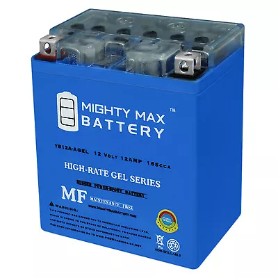 Mighty Max 12V 12AH 165CCA GEL Battery Replaces Yamaha Bruin 350 Yfm350 04-06 • $49.99