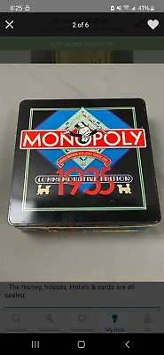 Parker Brothers Monopoly 1935 Commemorative Edition Complete Game  • $50