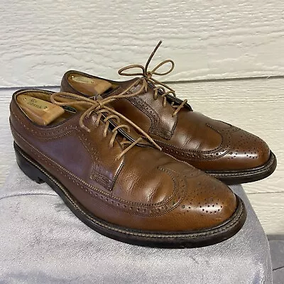 $148.77 • Buy Vintage Florsheim Imperial 93602 5 Nail V Cleat Long Wing Dress Shoes 11.5D