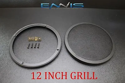 (1) 12 Inch Steel Speaker Sub Subwoofer Grill Fine Mesh W/ Clips Screws Gt-12 • $23.95