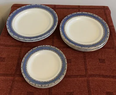£10 • Buy 13 Burgess & Leigh Middleport Pottery Sandon Blue & White Plates 