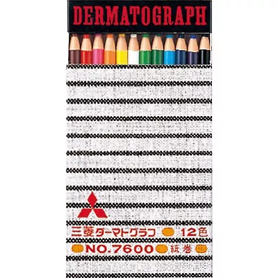 三菱鉛筆 Mitsubishi Pencil K760012C Oil-Based Dermatograph Colored Pencils No. 7... • $20.34