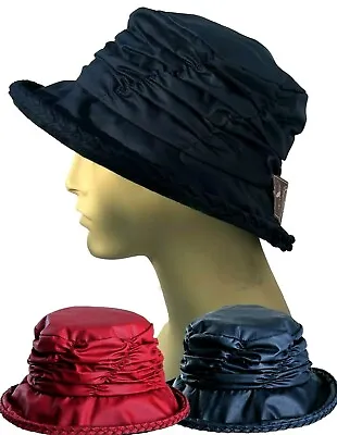 £13.99 • Buy Wax Bush Hat Bucket Waterproof Shower Proof Rain Red Blue Country Ladies Women's