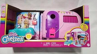 Barbie Chelsea Doll Car Caravan Camping Set • $45.98