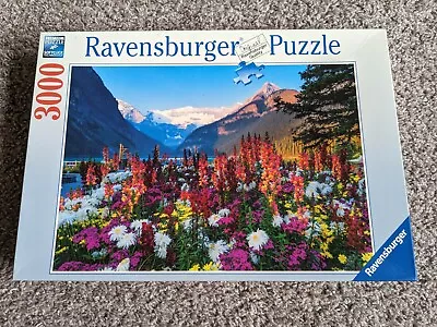 Ravensburger 3000 Piece Jigsaw Puzzle - Flowery Mountains (2014) 170616 • $19