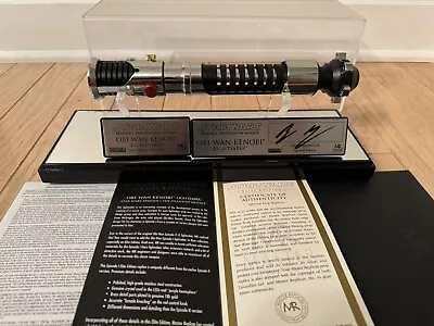 Signed Master Replicas Star Wars The Phantom Menace Obi Wan EE Lightsaber • $2750