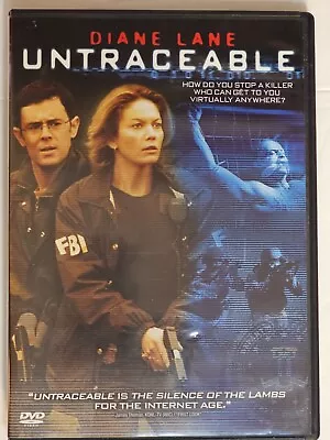 Untraceable (DVD 2008) Diane Lane Billy Burke Colin Hanks Joseph Cross • $3