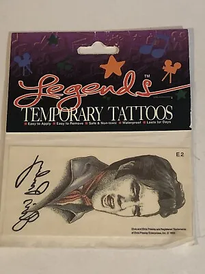 Elvis Presley Legends Temporary Tattoo Elvis With Red Scarf • $5.99
