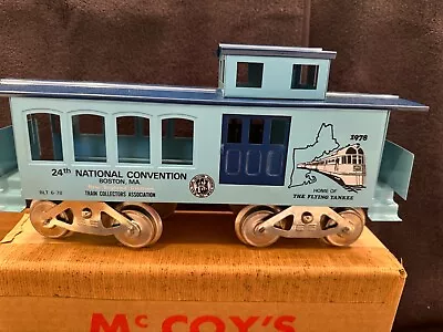 McCOY'S TRAIN 1978 24th BOSTON TCA CONVENTION CABOOSE CAR STANDARD GAUGE NIB • $59.50