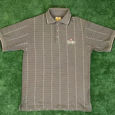 Vintage Crown Lager Polo Shirt. Beer T Shirt. Brown Tan Colour. Size Large. • $19.95